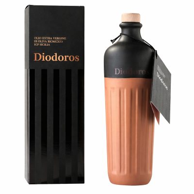 Olio Extravergine di Oliva Bio IGP Sicilia Diodoros - Bottiglia in ceramica - 0,50 L