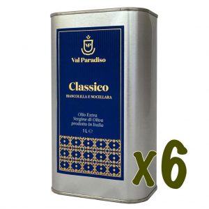 Olio Extravergine di oliva Classico Val Paradiso – 6 Litri (6 lattine da 1 litro)