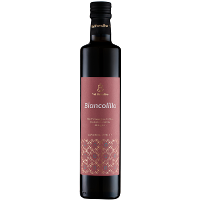 Vendita olio di oliva extravergine Biologico IGP di Sicilia - Monovarietale "Biancolilla" - Una BOTTIGLIA da 0,50 LITRI