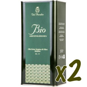 2 x Olio Extravergine di oliva Biologico Val Paradiso – 10 litri (2 lattine da 5 litri)