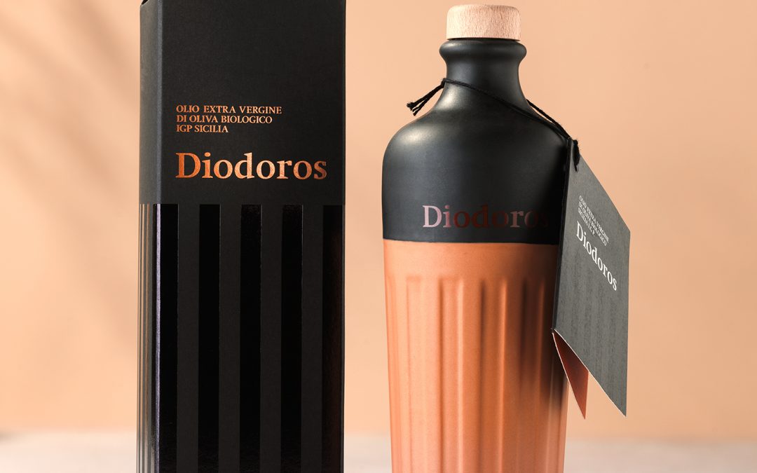 Olio Extra Vergine Biologico di Oliva IGP Sicilia Diodoros – Bottiglia in ceramica da 0,5L