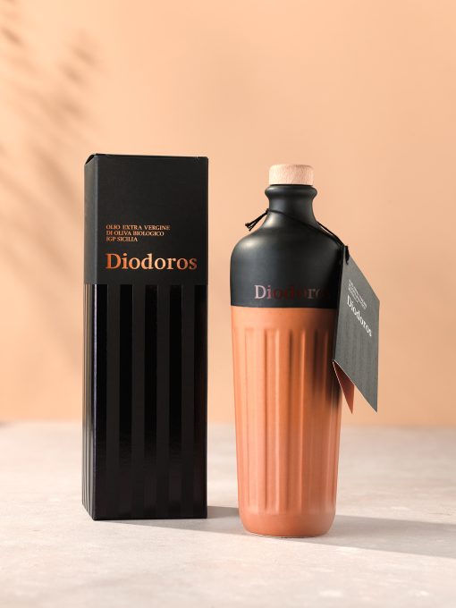 Olio Extra Vergine Biologico di Oliva IGP Sicilia Diodoros - Bottiglia in ceramica da 0,5L
